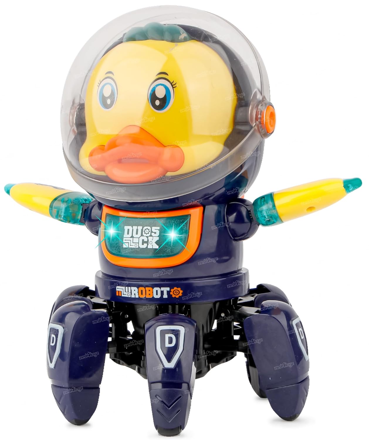 Walking Space Duck Robot Toy with Light Music