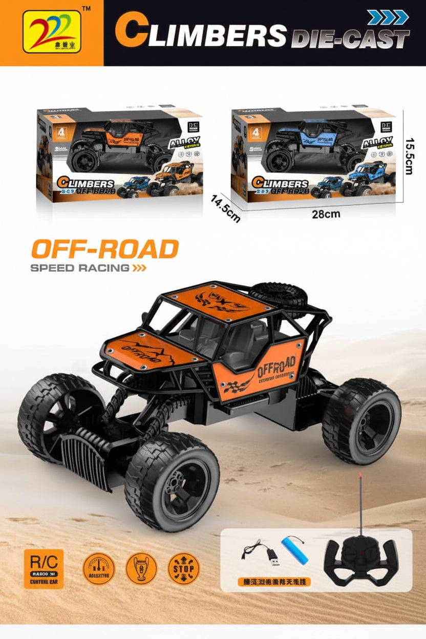 Climbers Die-Cast RC Off-Road Buggy – 4-Channel Alloy Crawler