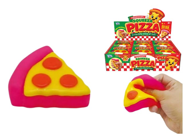 KTL Squishy Taba Feel Pizza Slice In Colour Box 12PCs in a Box