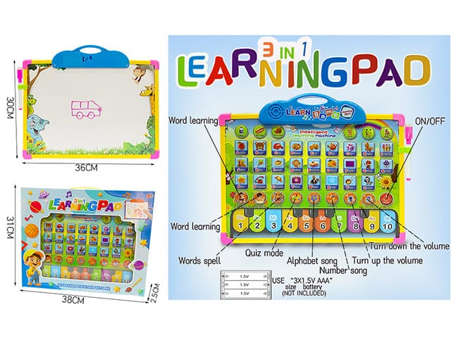BLUZ 3-in-1 Learning Pad – Intelligent Learning Machine for Kids