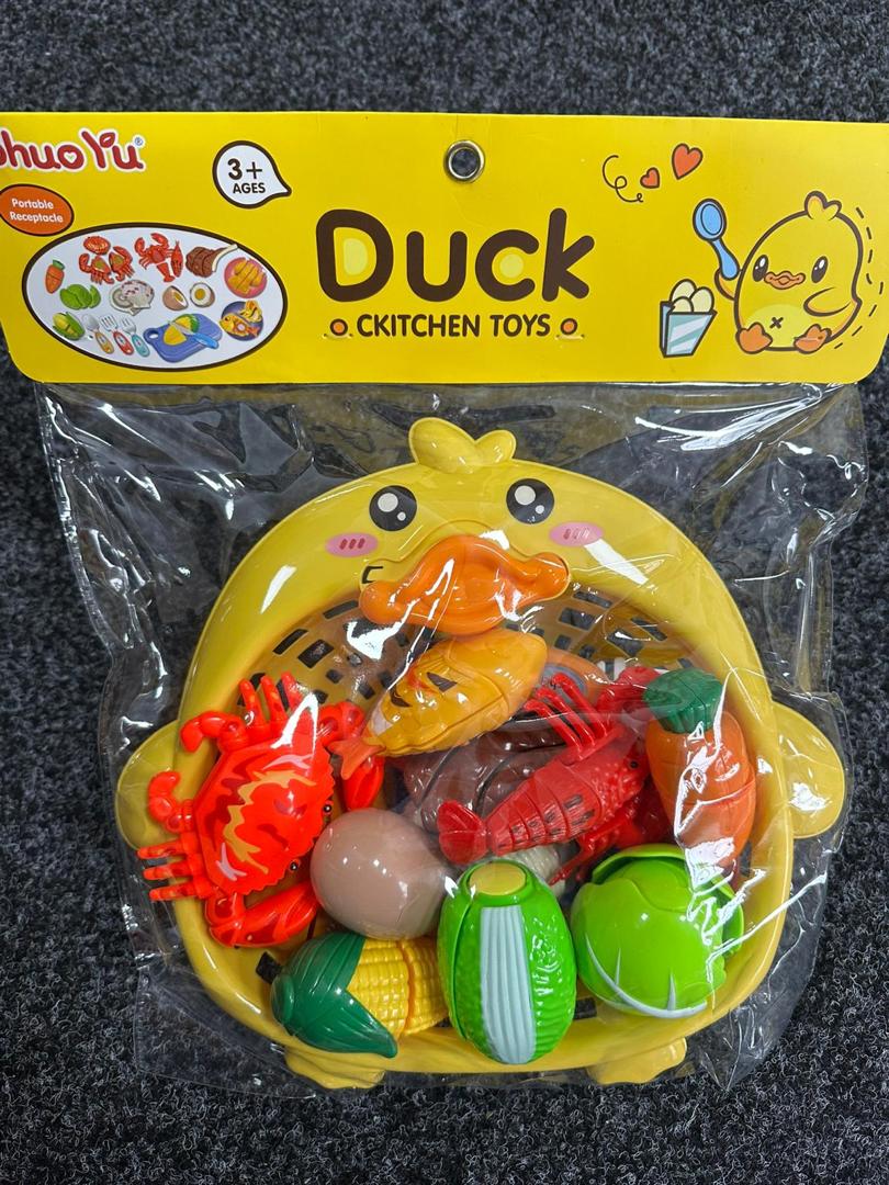 Duck Kitchen Toys Playset – Food Cutting & Cooking Set (JF999-10)