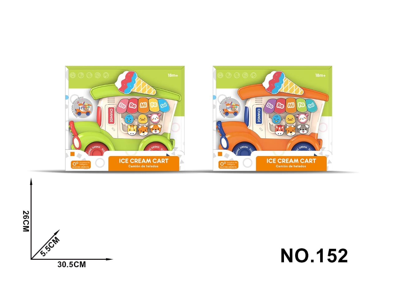 🍦 Ice Cream Cart Electronic Organ Toy