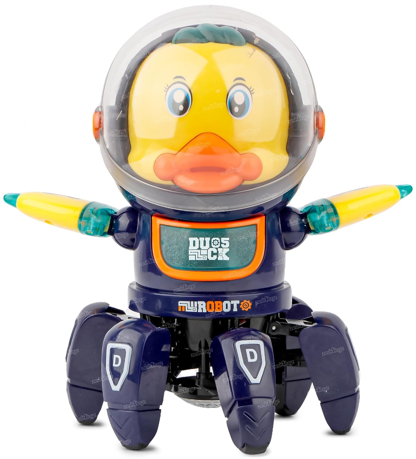 Walking Space Duck Robot Toy with Light Music