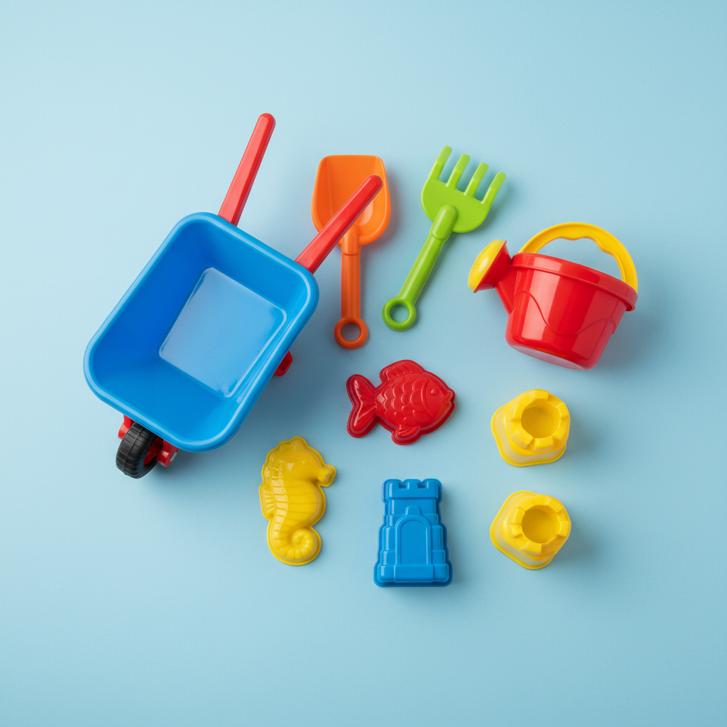 Beach Toys - Flat Lay