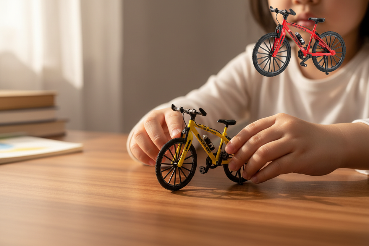 Die-Cast Mountain Bike Toy - Lifestyle child playing