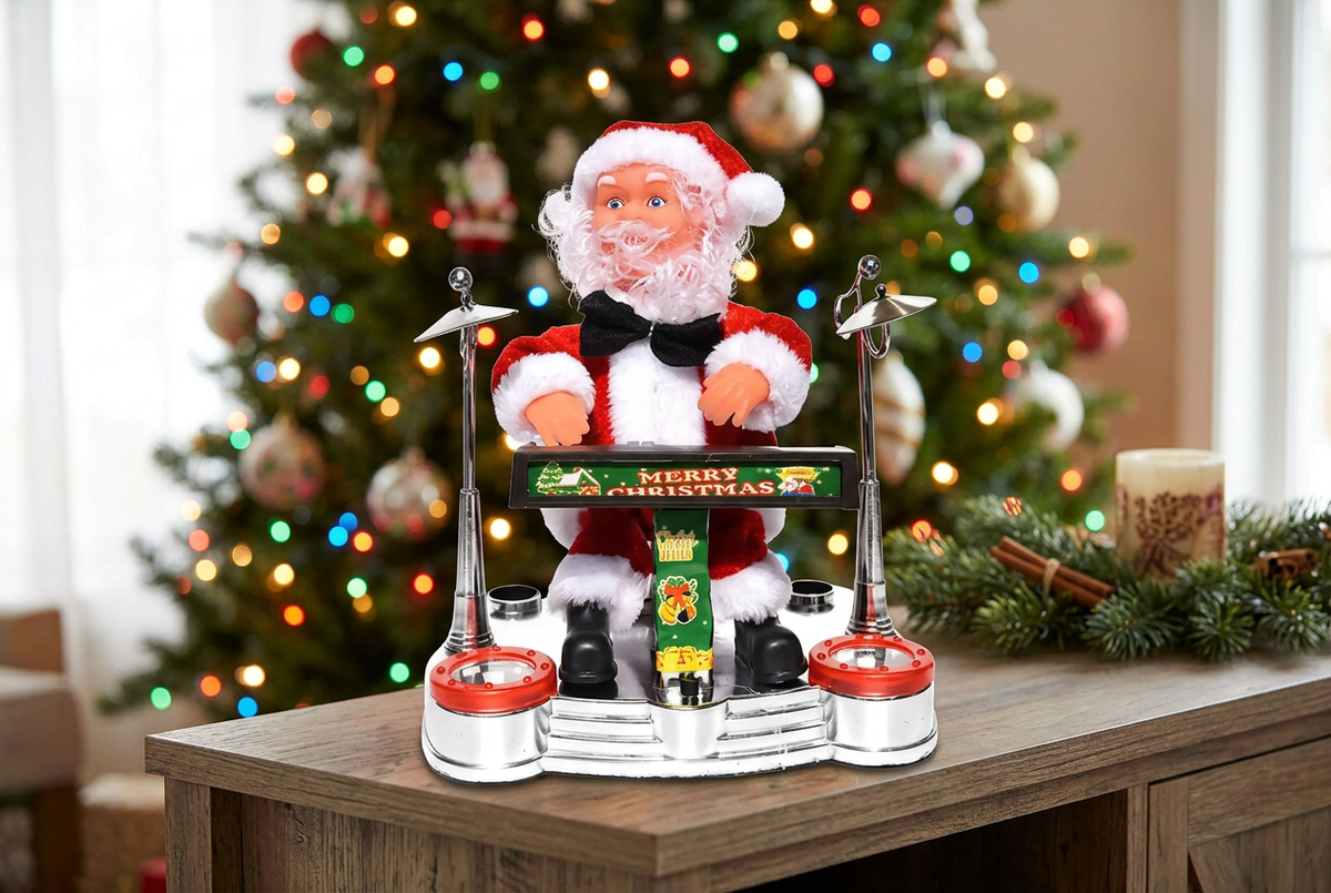 Keyboard Santa festive lifestyle shot