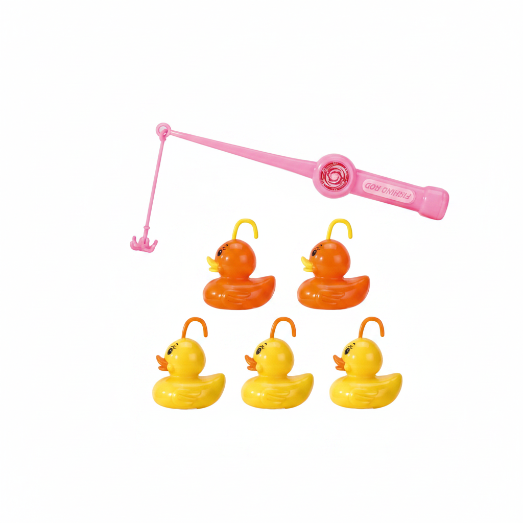 Little Angler Duck Fishing Toy Set – 6 Ducks & Fishing Rod