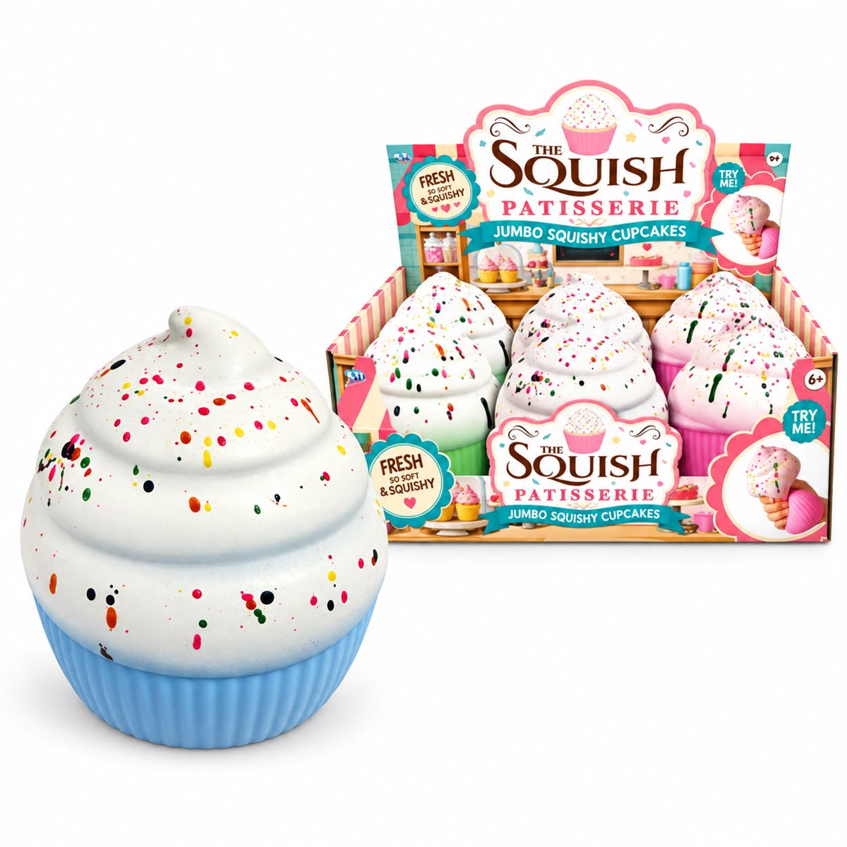 KTL Jumbo Squishy Cupcakes - 6 PCs in a box