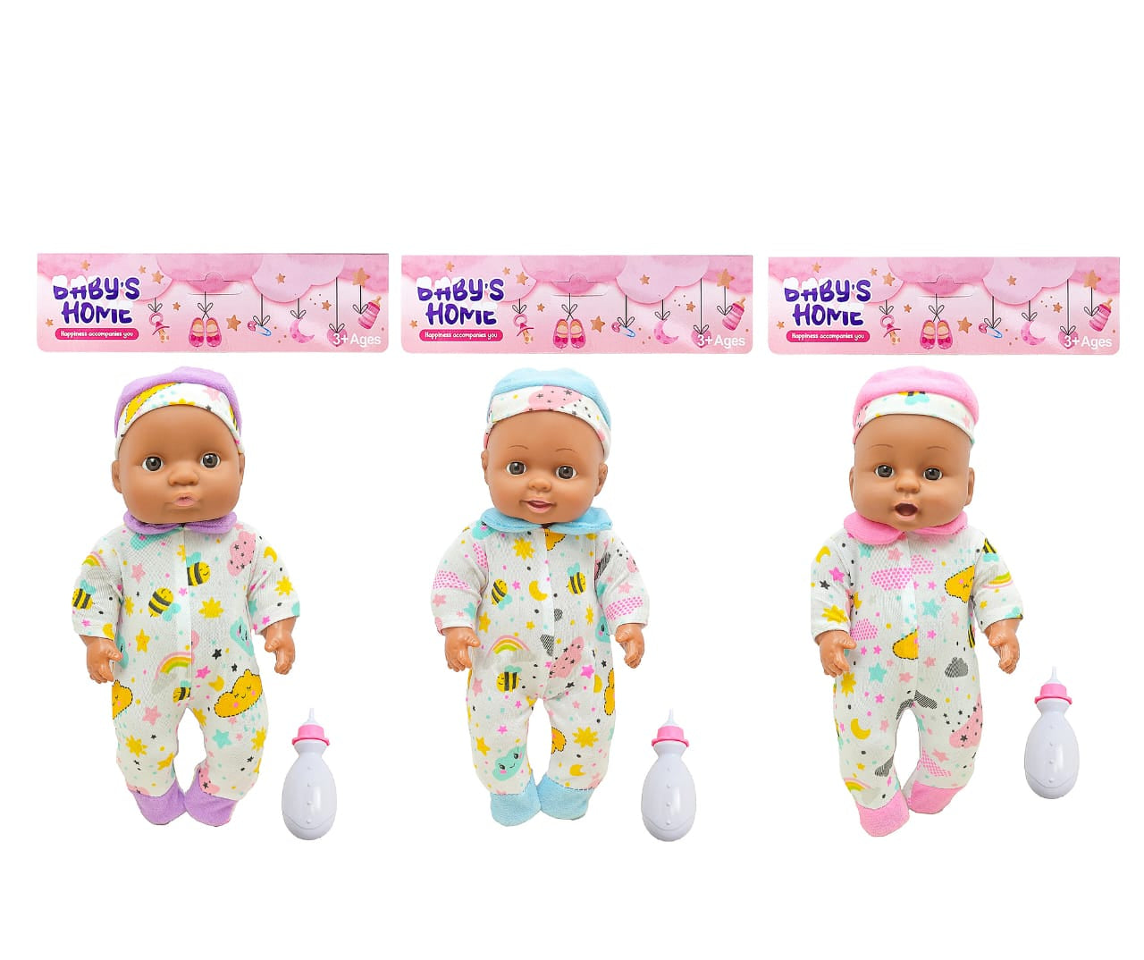 Baby's Home 12" Fat Baby Doll with IC Music & Bottle