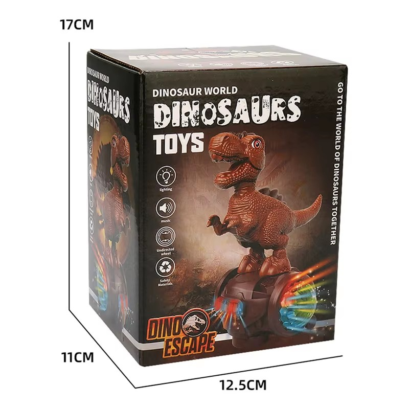 New Dinosaur on Balance Bike with Colourful Lighting Bump n Go
