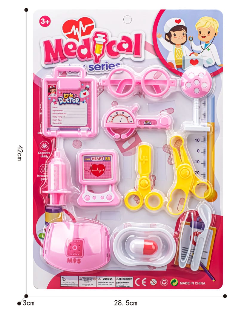 Medical Series Little Doctor Kids Toy Playset – 10-Piece Doctor Role Play Set