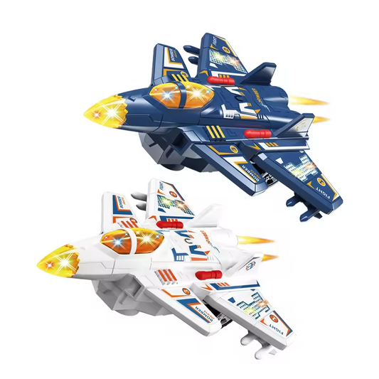 Jet Aircraft with Light and Music Bump n Go Jet Plane for Boys and Girls Birthday Gift Toy, Christmas Toys