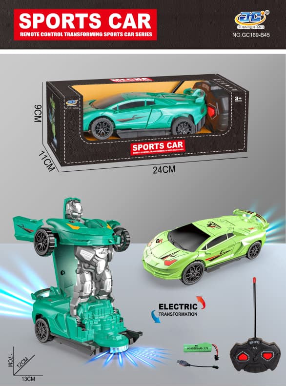 RC Transforming Sports Car with Electric Transformation