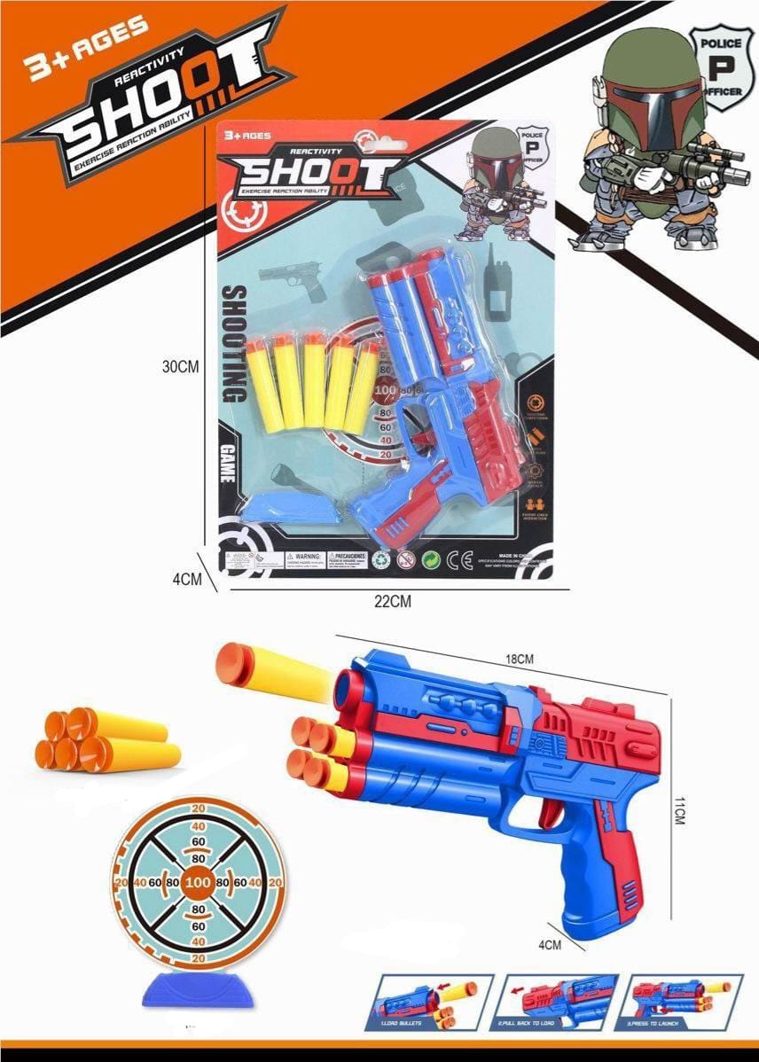 Reactivity Shoot Foam Dart Blaster Set on Card