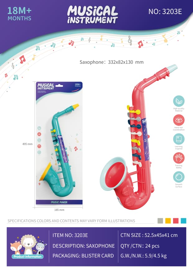 Children's Toy Saxophone – Music Maker