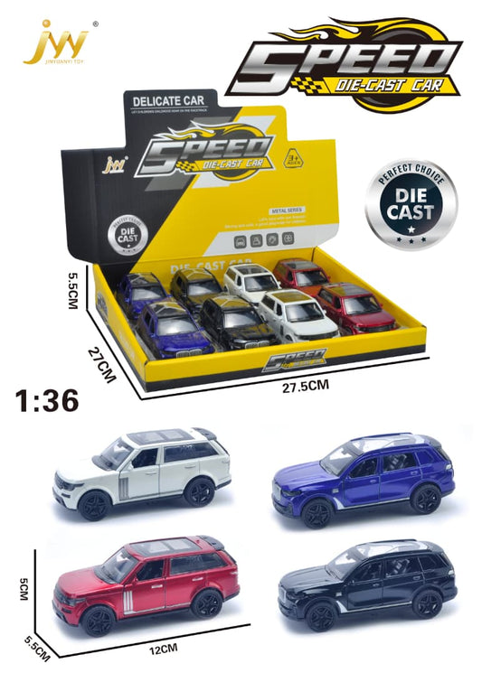 Speed Die-Cast SUV Set –  (Display Box of 8PCs) Metal