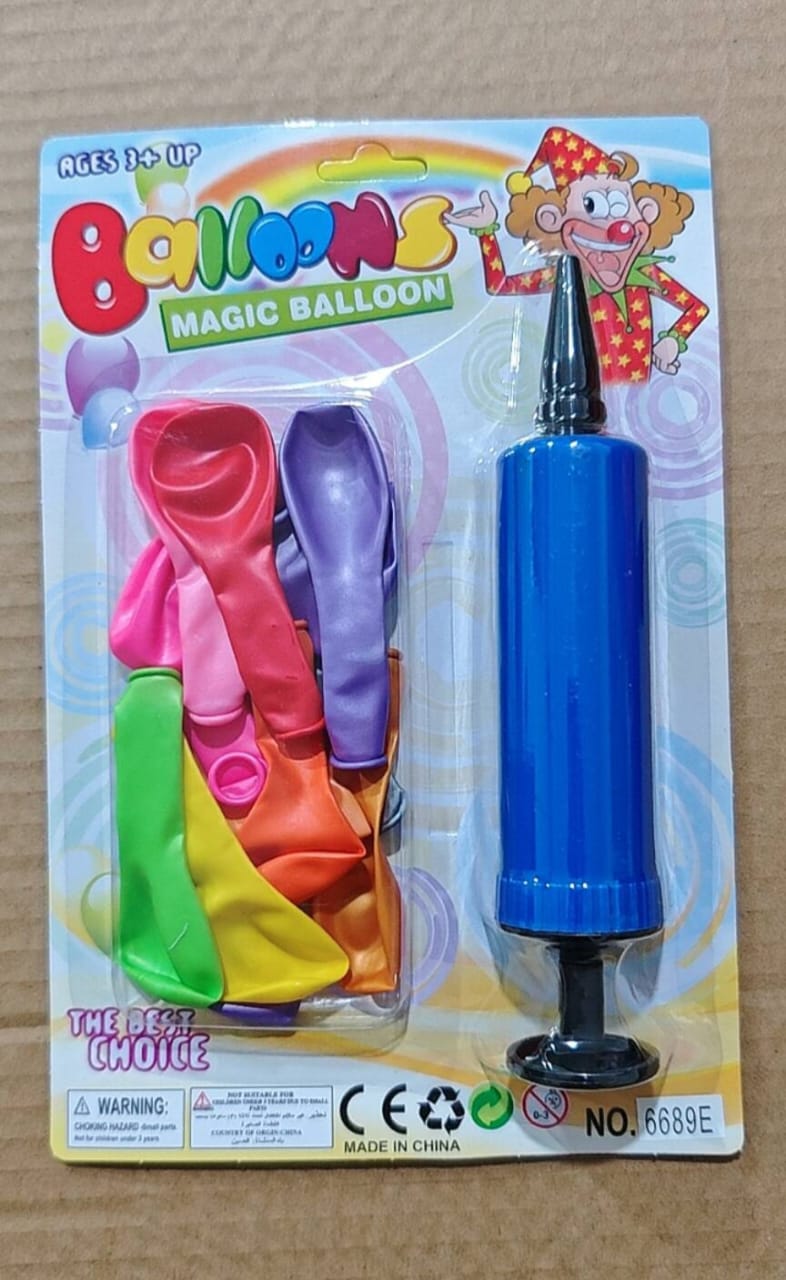 Magic Balloon Set with Hand Pump