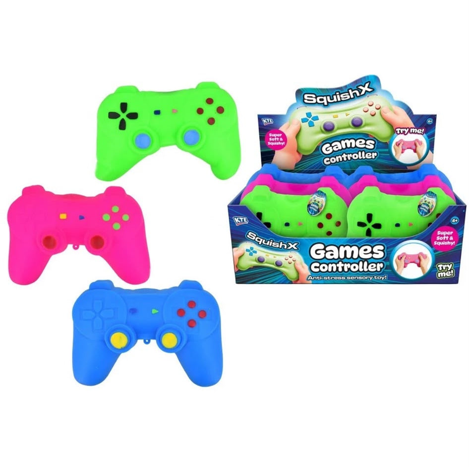 Squishy Game Controller Squeeze Toys – Pack of 6