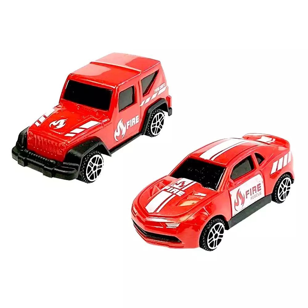 Fire Rescue Truck Toys for Kids, Including Copter Bus Car Van Role Play Toy Cars for Kids, Birthday, Christmas Gift