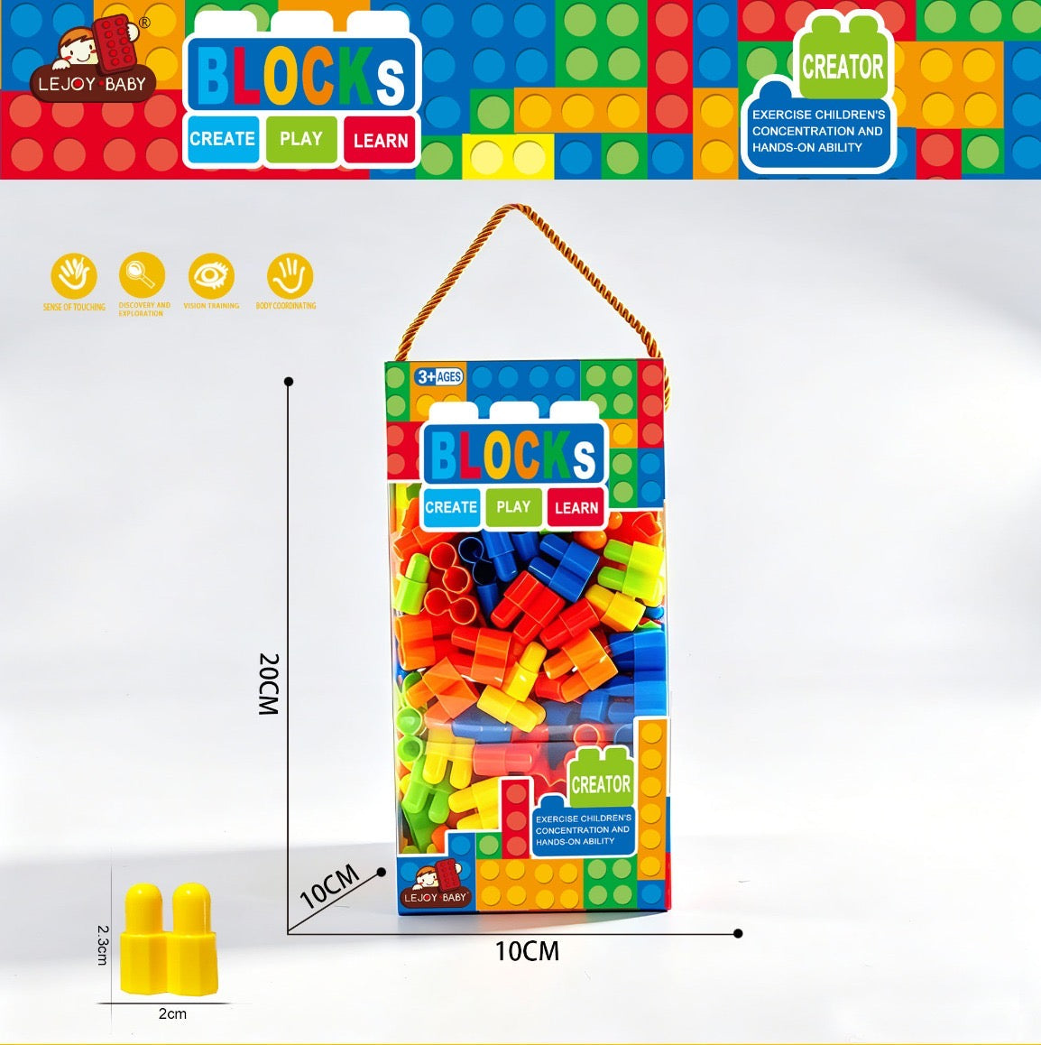 Colourful Connector Building Blocks – 280+ Pieces
