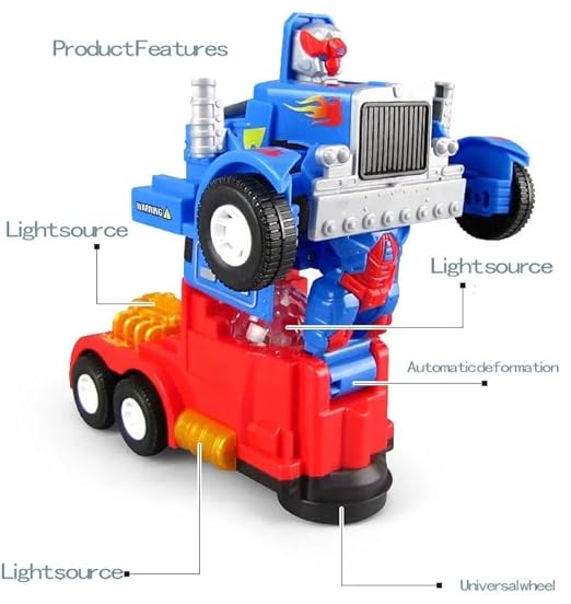 Transforming Track Robot Car for Kids Deform Car 2-in-1 Toy with Bump & Go Action, 3D Lights, Music (Copy) (Copy)