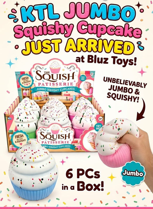 KTL Jumbo Squishy Cupcakes - 6 PCs in a box
