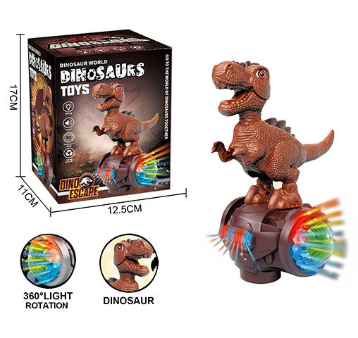 New Dinosaur on Balance Bike with Colourful Lighting Bump n Go