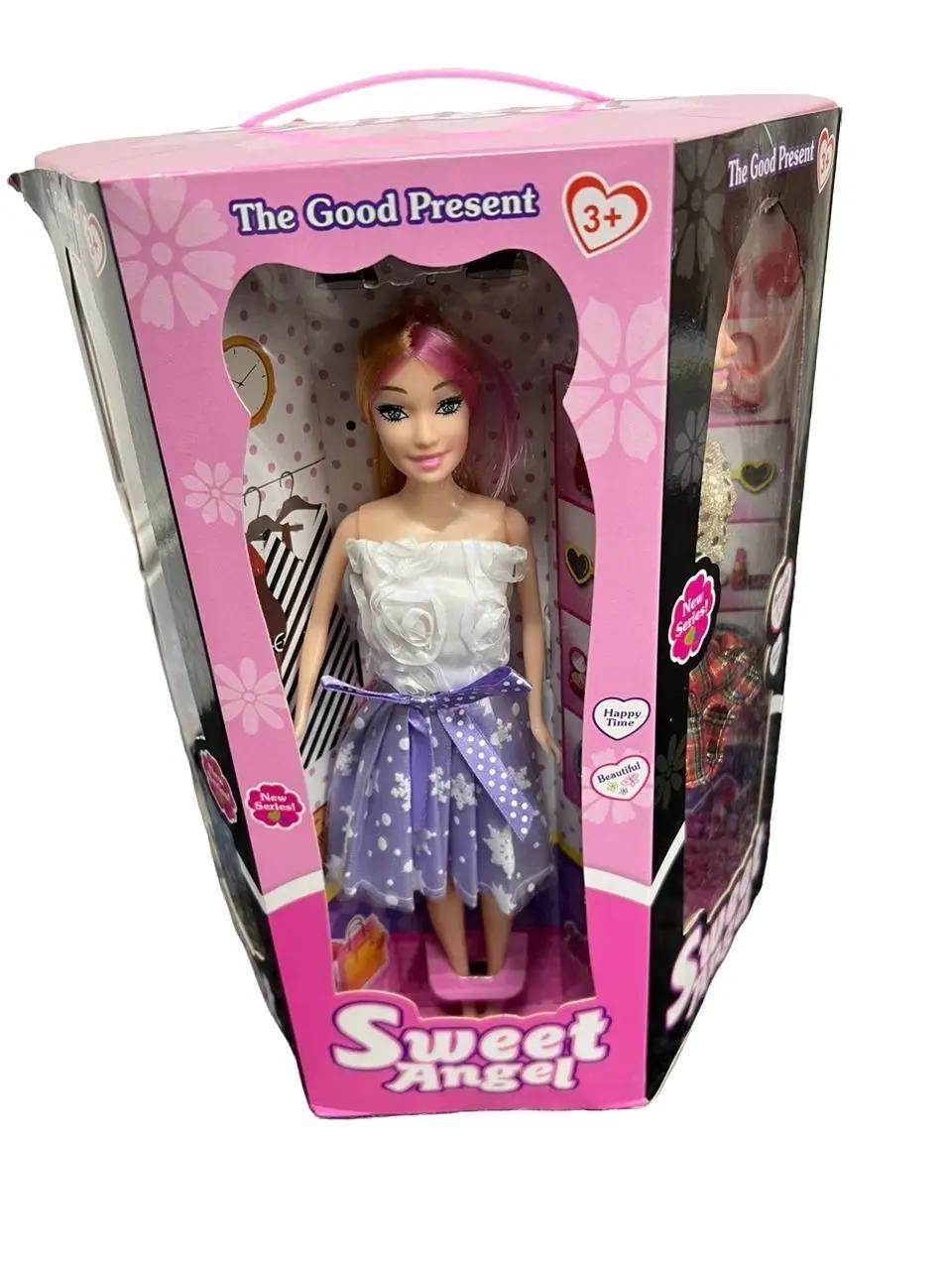 5 Pieces Princess Dolls Set 12 inches with Doll Dresses, Girls Pretend Play Xmas Gift Set