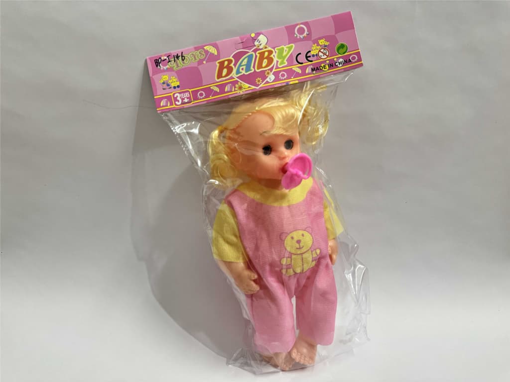 Baby Doll with Blonde Hair & Pink Outfit
