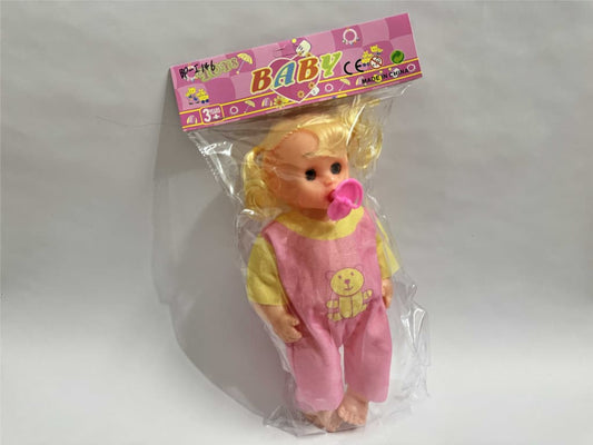 Baby Doll with Blonde Hair & Pink Outfit