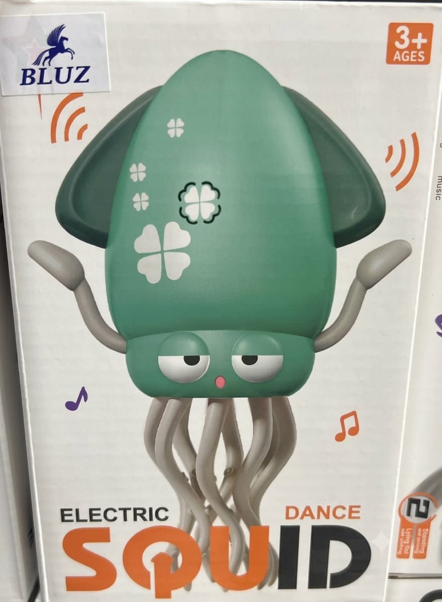 Electric Dancing Squid Toy with Music & Moving Legs