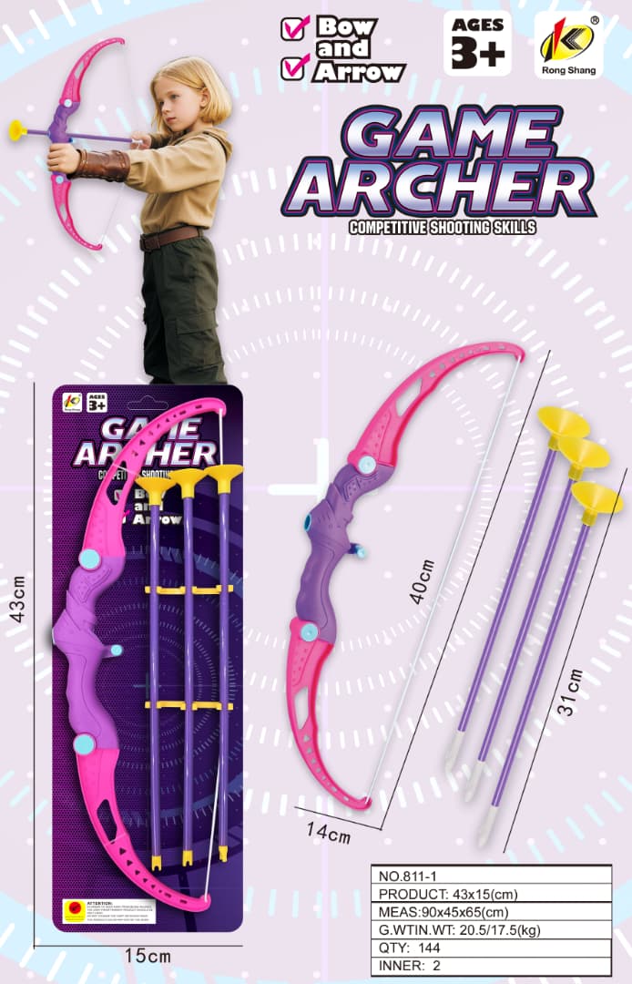 Game Archer Toy Bow & Arrow Set – Competitive Shooting Skills