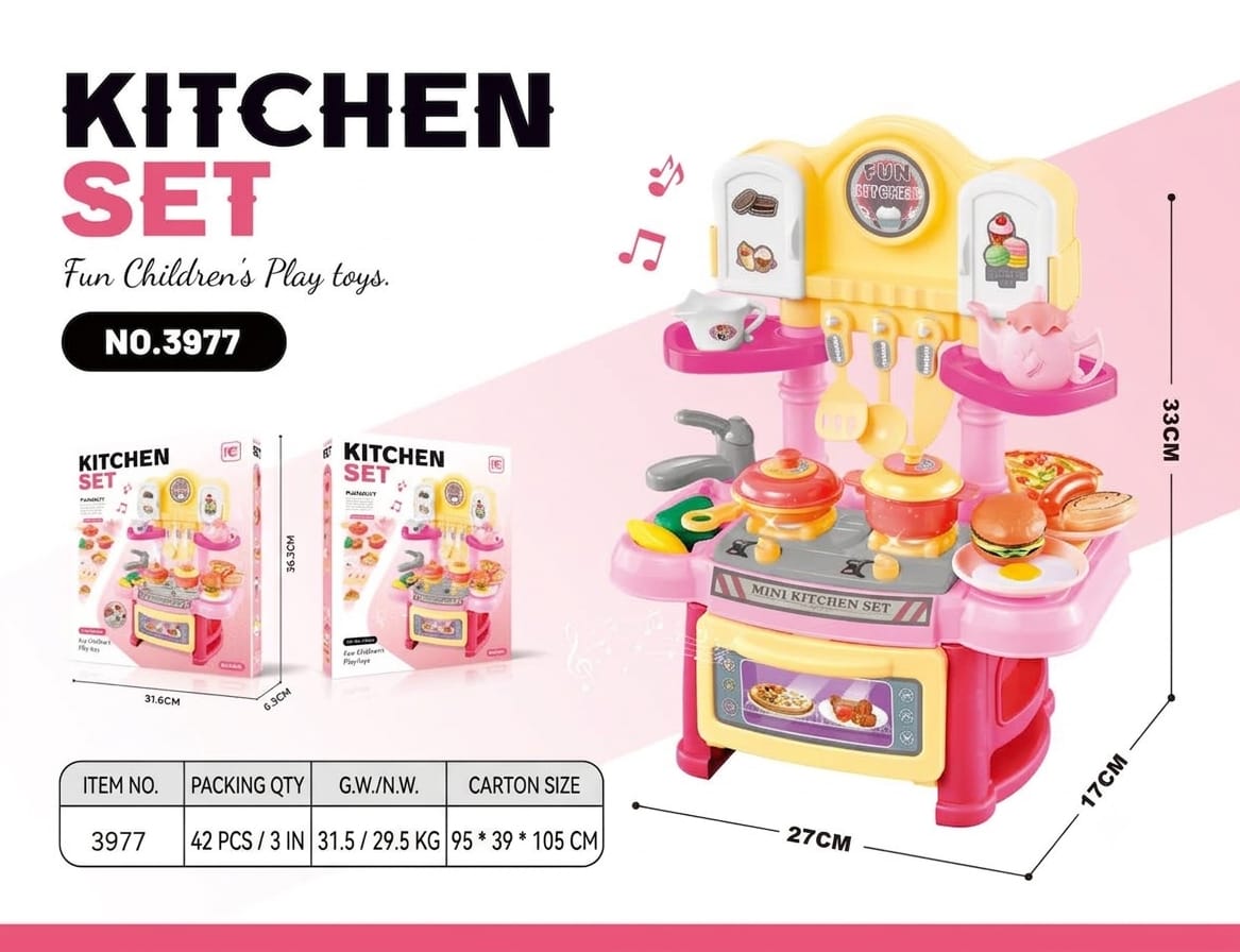 Kids Kitchen Pretend Play Set 3977