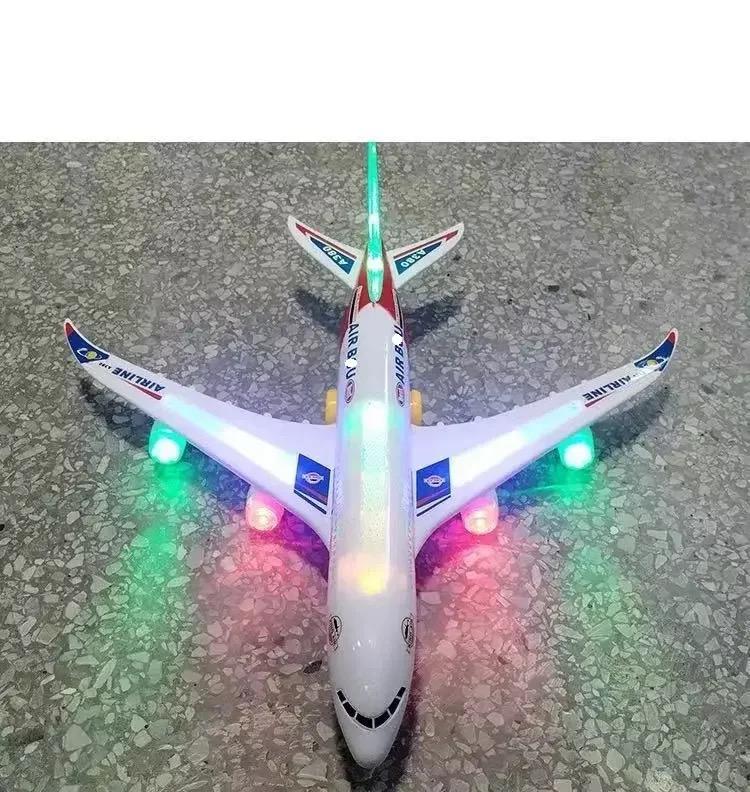 Kids Airbus A380 Airplane Musical Aircraft Kids Toy with Light & Music