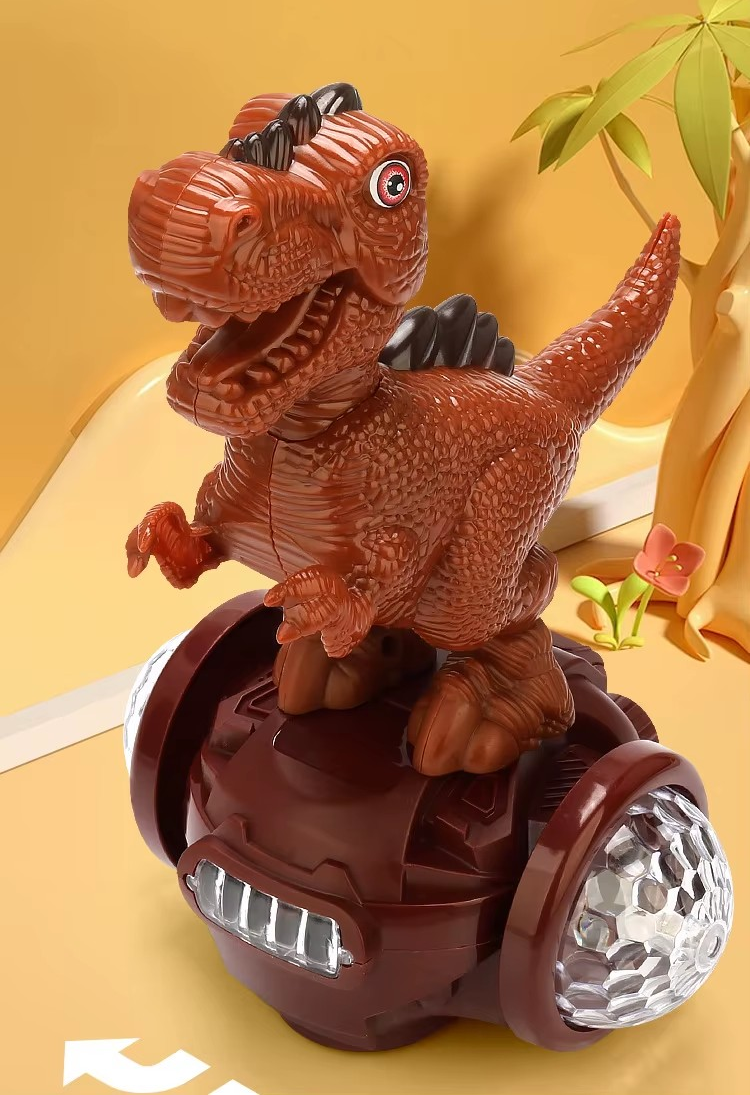 New Dinosaur on Balance Bike with Colourful Lighting Bump n Go