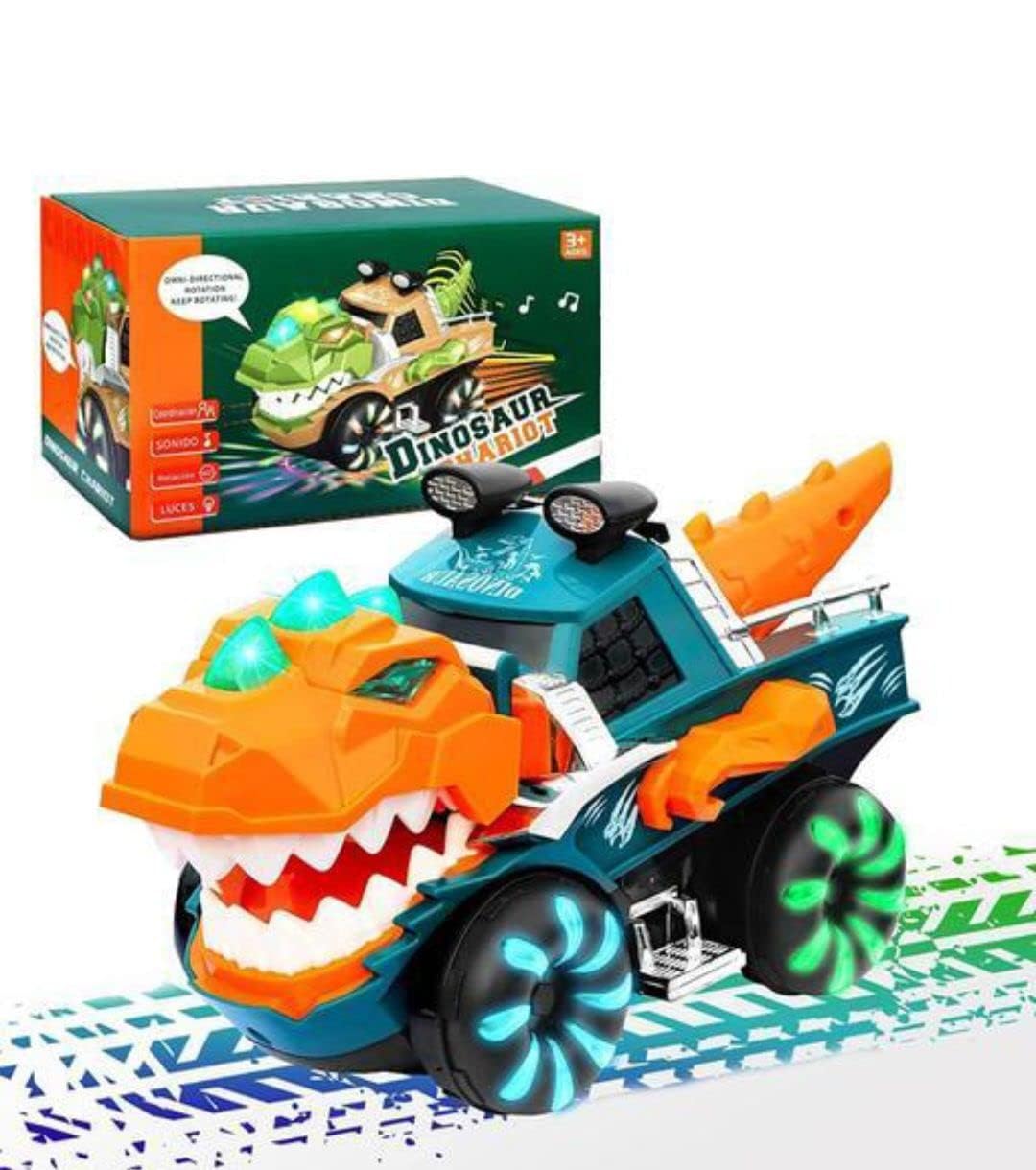 Dinosaur Car Toy for Boys Girls Dino Truck with Flashing Lights Music Roaring Sound