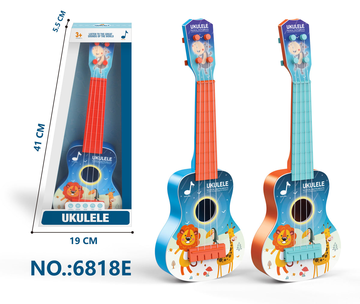 Lion & Giraffe Toy Ukulele
