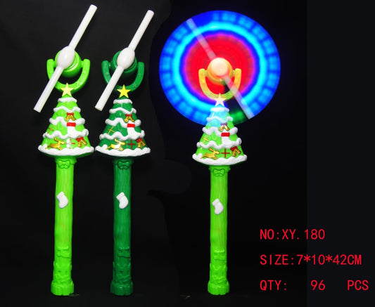 Christmas Tree Light-Up Spinning Wand- with battery