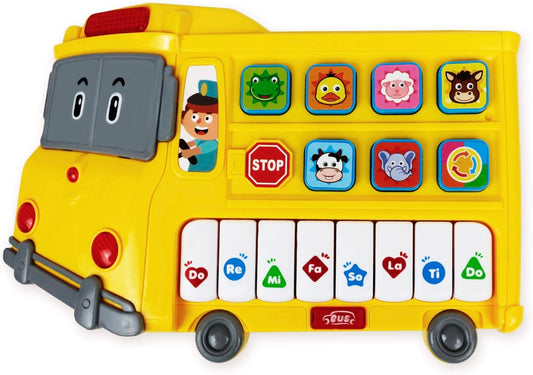 Musical School Bus Piano Sensory Toy for Girls and Boys
