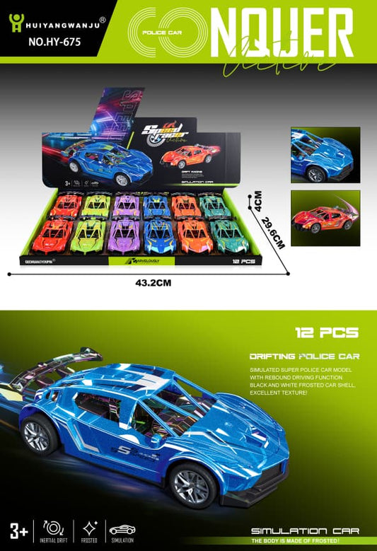 12Pcs Drifting Simulation Sports Car Toy – 12 Piece Assorted Set