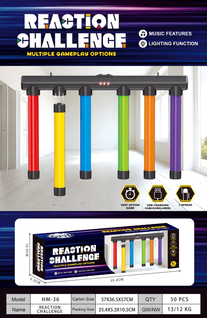Reaction Challenge — Multi-Player Light-Up Reaction Game