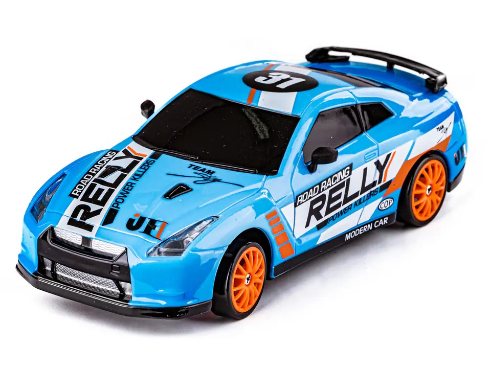 RC Drift Car 2.4GHz 1:24 Scale 4WD 15KM/H Remote Control Car High Speed Model Vehicle LED Lights