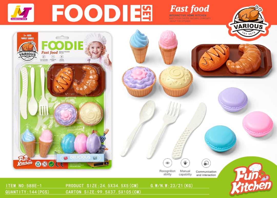 Fun Kitchen Foodie Dessert & Sweets Play Set