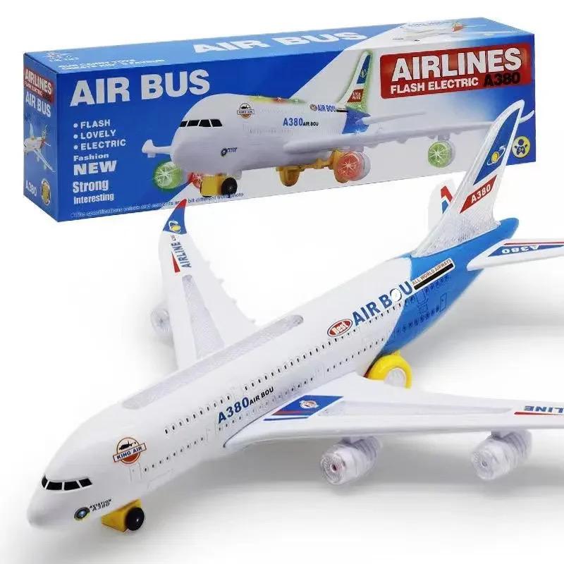 Kids Airbus A380 Airplane Musical Aircraft Kids Toy with Light & Music