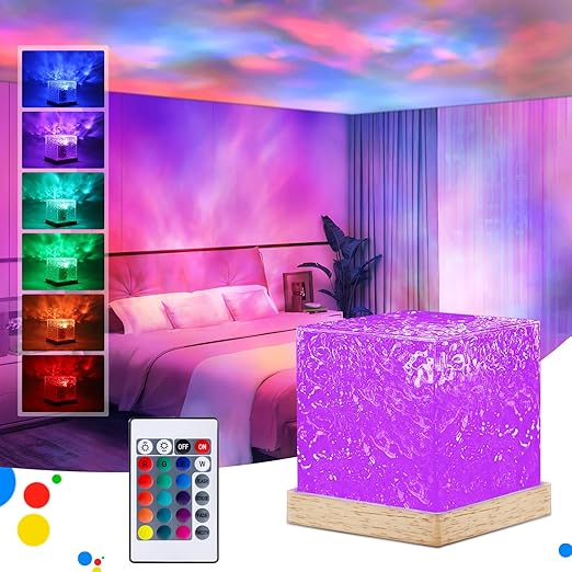 Galaxy Projector Light for Bedroom - Ocean Wave Sensory Light with 16 Colors, 30 Lighting Modes Star Light Projector, Ceiling Projector Night Light for Bedroom/Party/Game Rooms