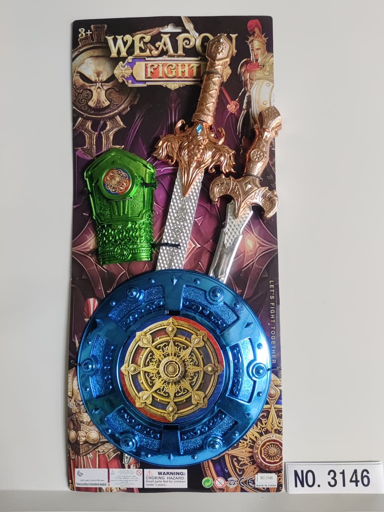 Weapon Fight Knight Playset — Sword, Shield & Gauntlet Set