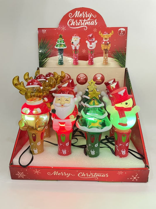 Christmas Character Light-Up Toys - 12 PCs - Assorted Designs