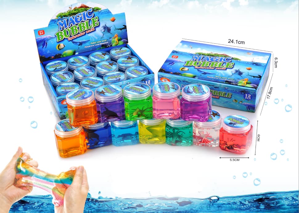 Magic Bubble Underwater World Crystal Slime | 12pcs Display Box