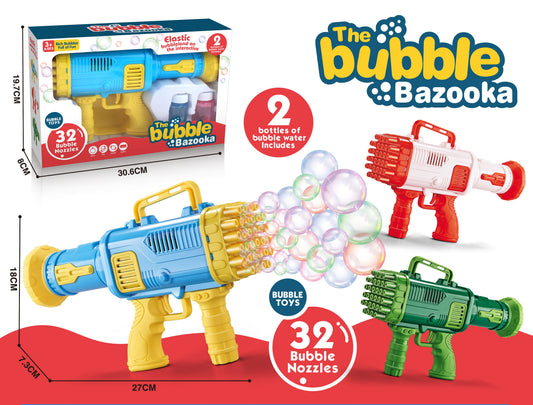 32-Nozzle Bubble Blaster with Bubble Solution