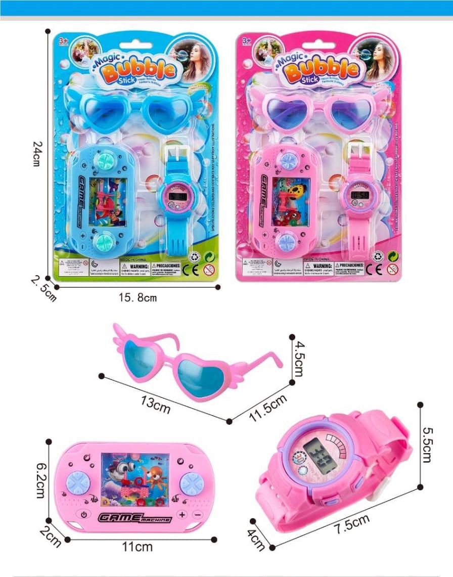 Magic Bubble Stick 3-in-1 Kids Play Set